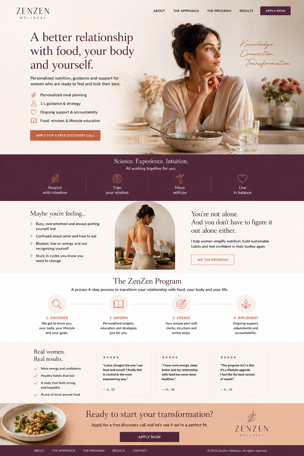 Warm, intimate ZenZen editorial atmosphere